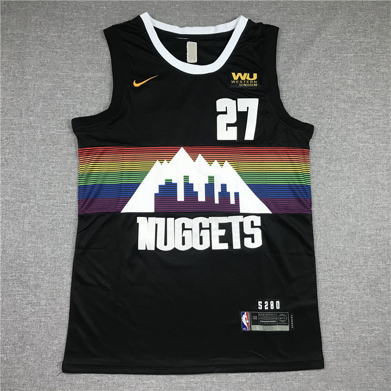 Men's Denver Nuggets Jamal Murray #27 NBA Black Player Jerseys