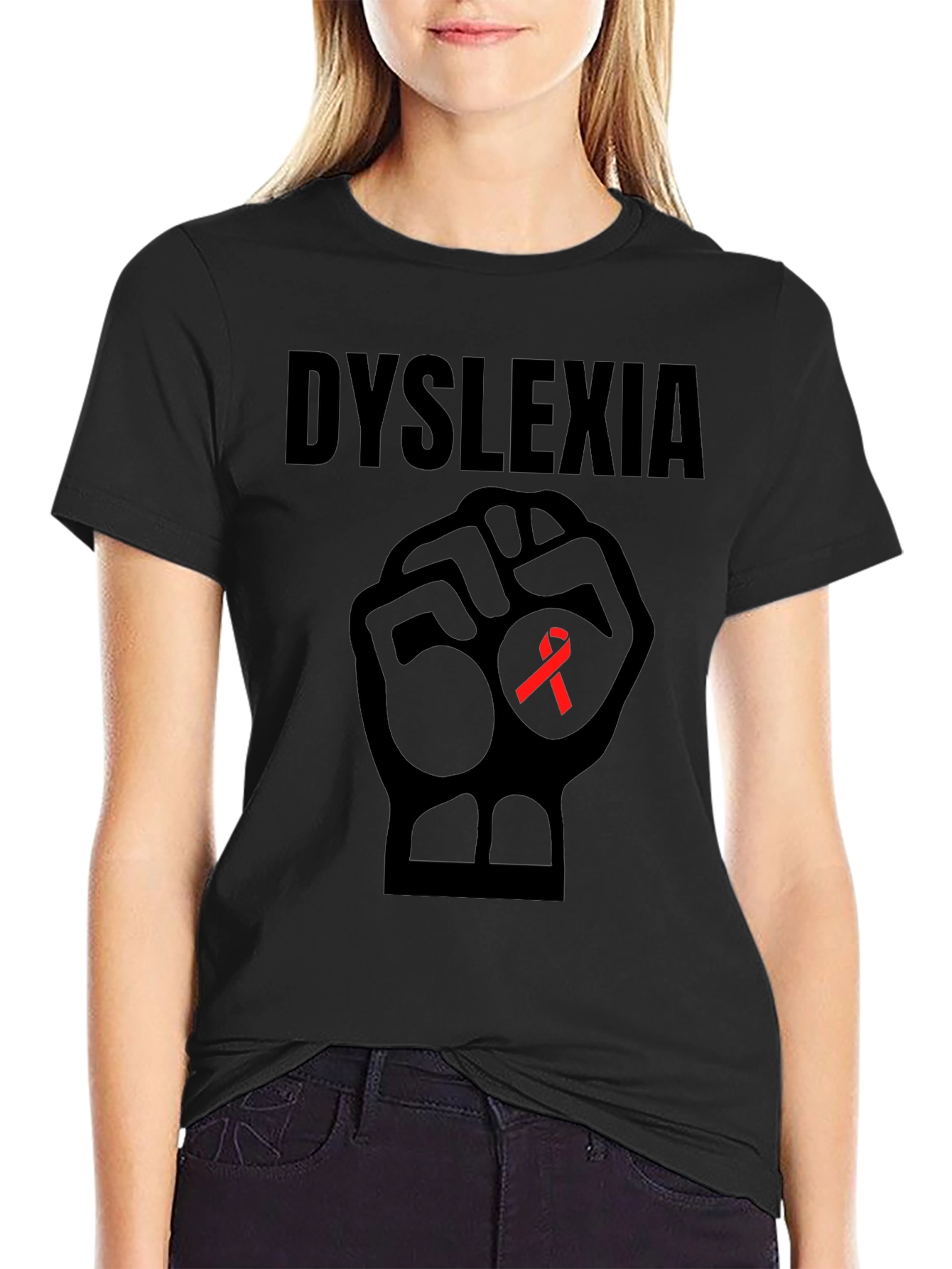 Dyslexia Awareness Fist T-Shirt