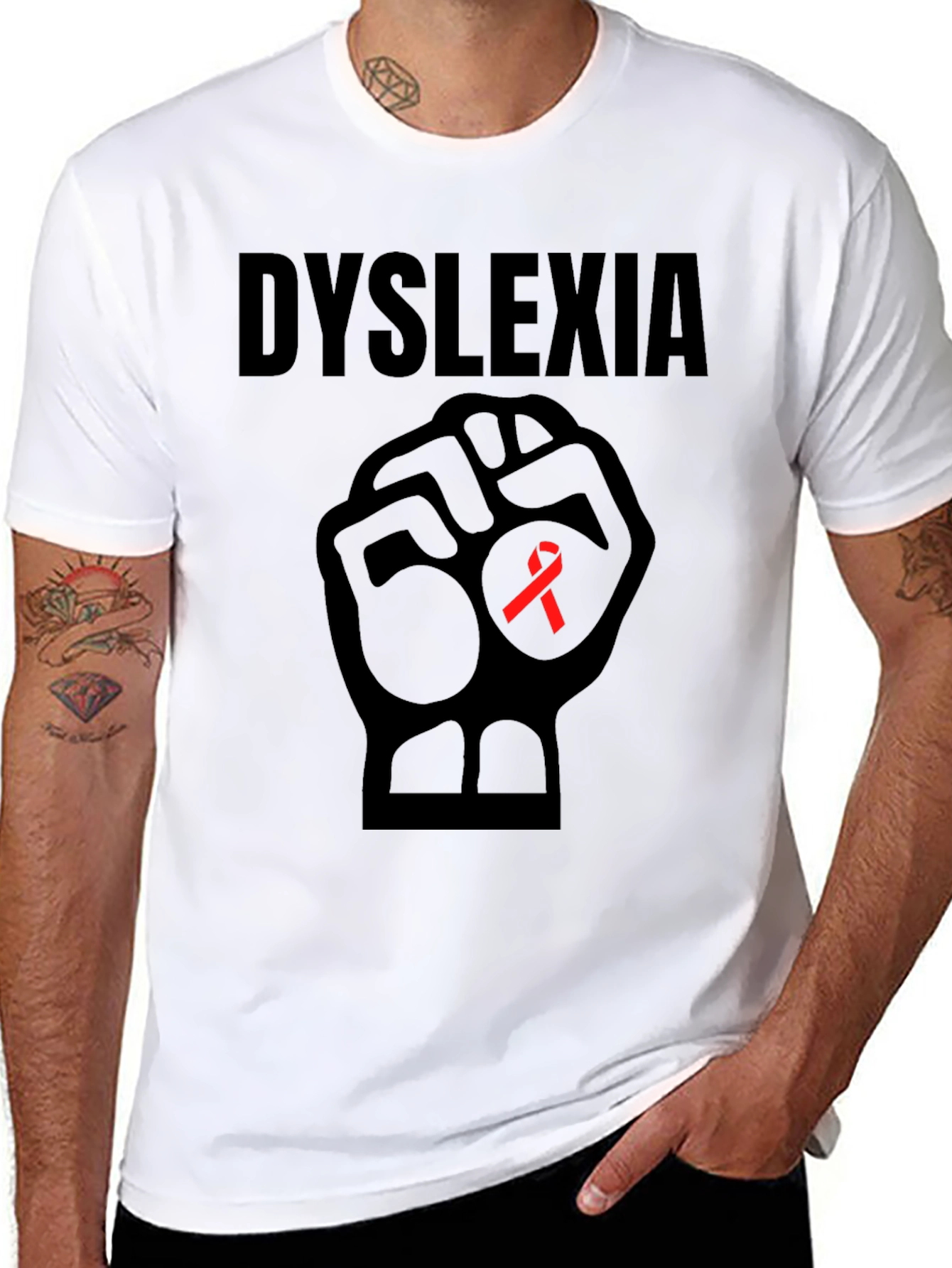 Dyslexia Awareness Fist T-Shirt