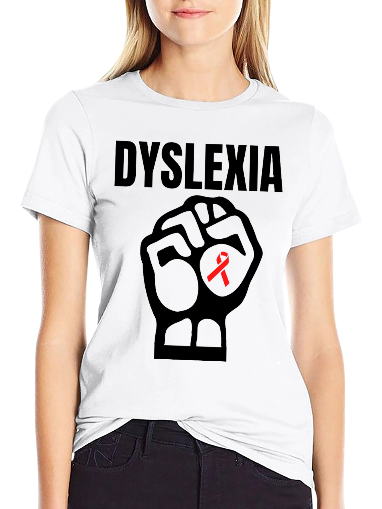 Dyslexia Awareness Fist T-Shirt