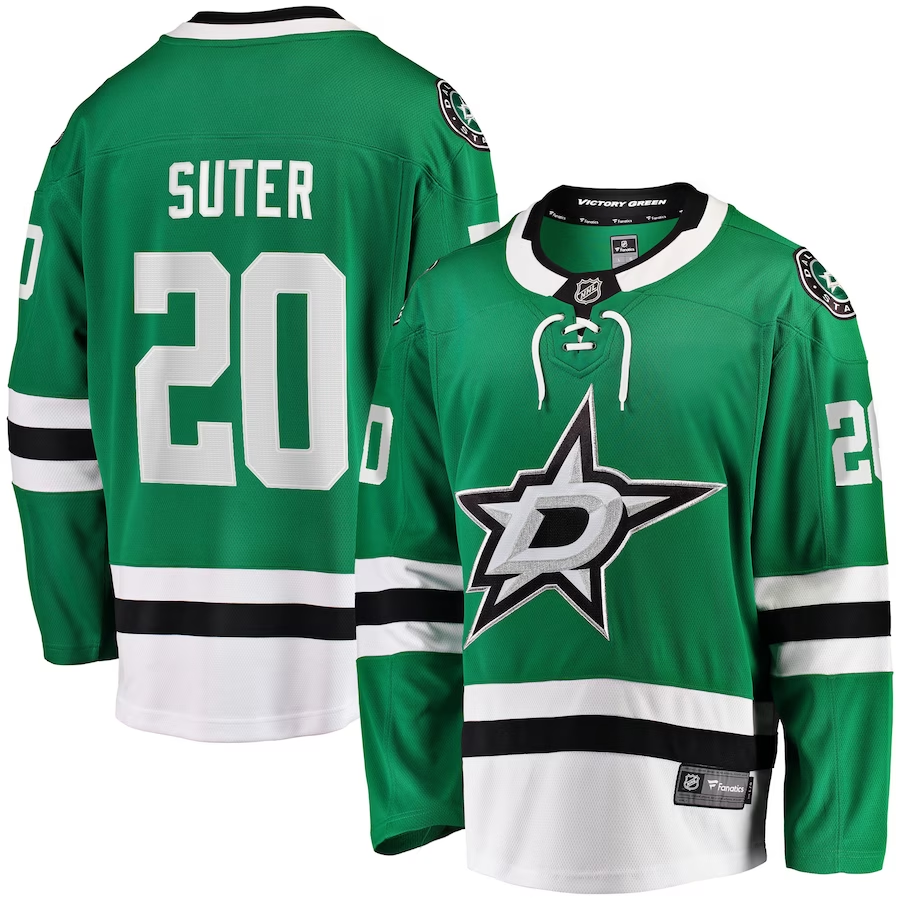 Men's Dallas Stars Ryan Suter #20 Kelly Green Breakaway Player Jerseys