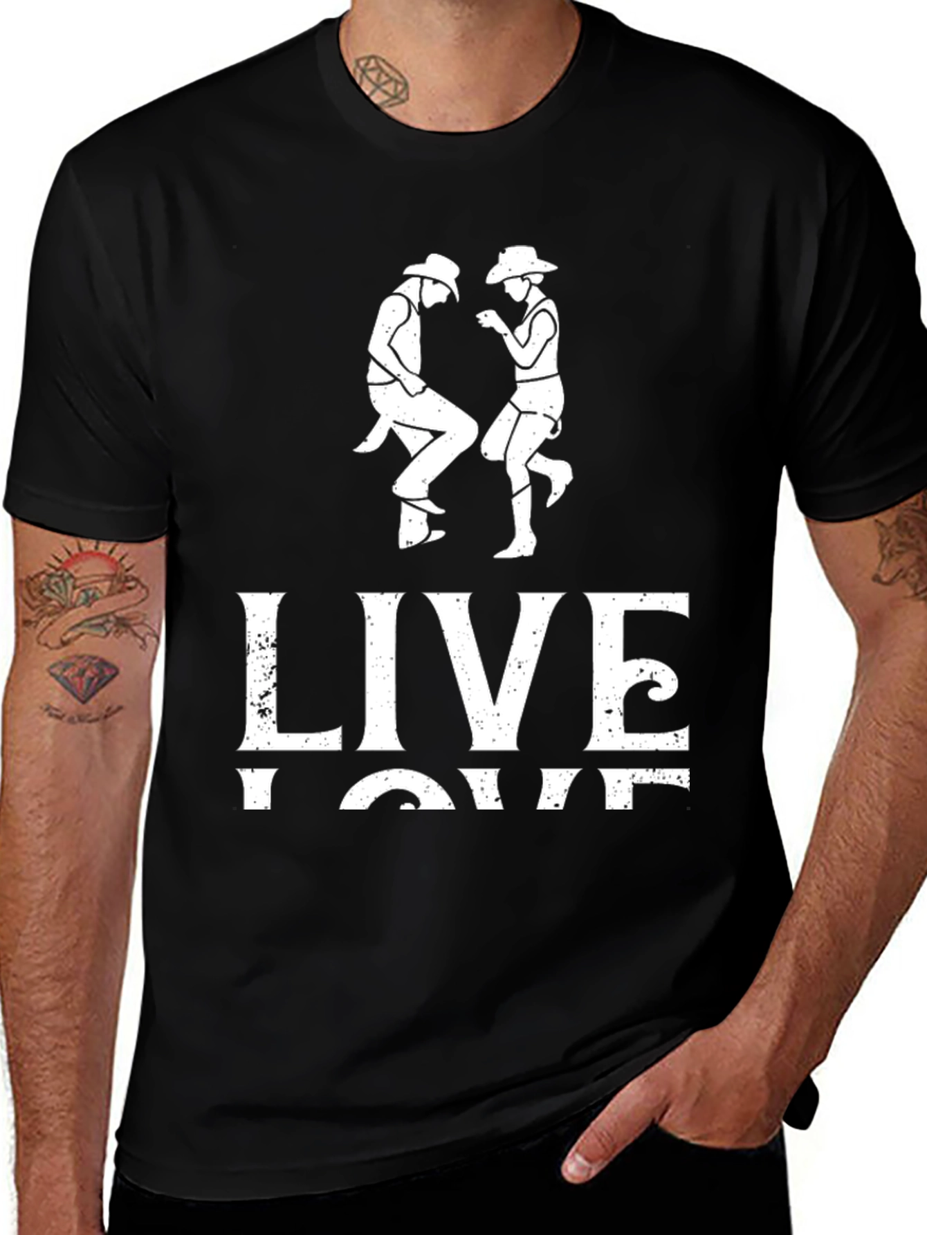 Live Love Line Dance Graphic T-Shirt