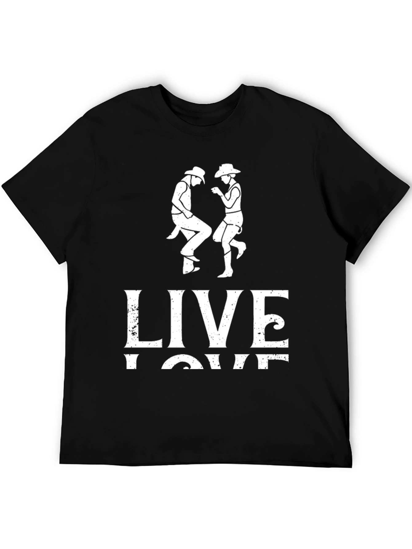 Live Love Line Dance Graphic T-Shirt
