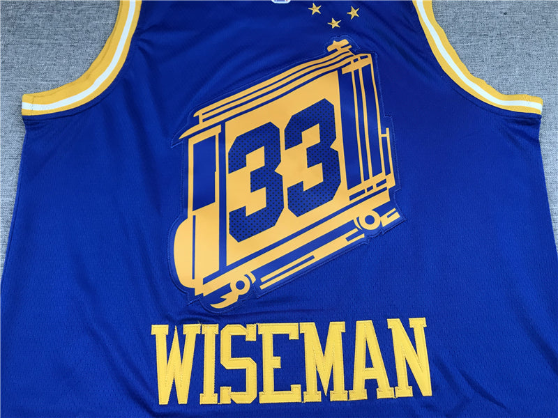 Men's Golden State Warriors James Wiseman #33 Blue Swingman Player Jerseys