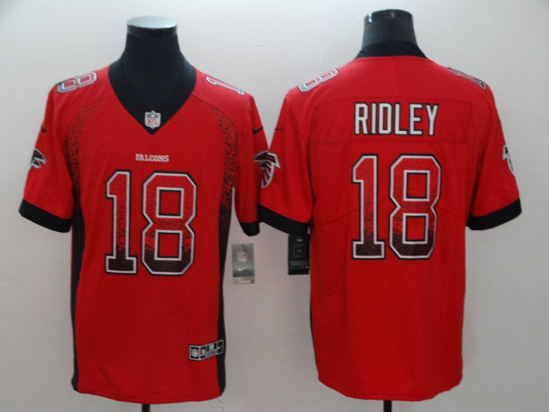 Men's Atlanta Falcons Calvin Ridley #18 Red Game Player Jerseys