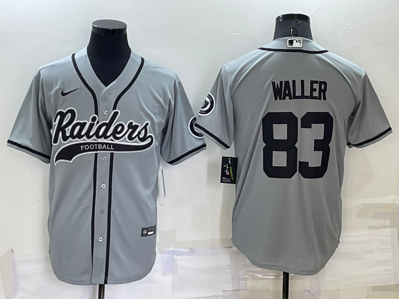 Men's Las Vegas Raiders Darren Waller #83 Gray Game Jerseys Joint Edition