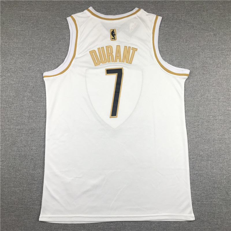 Men's Brooklyn Nets Kevin Durant #7 White Swingman Player Jerseys