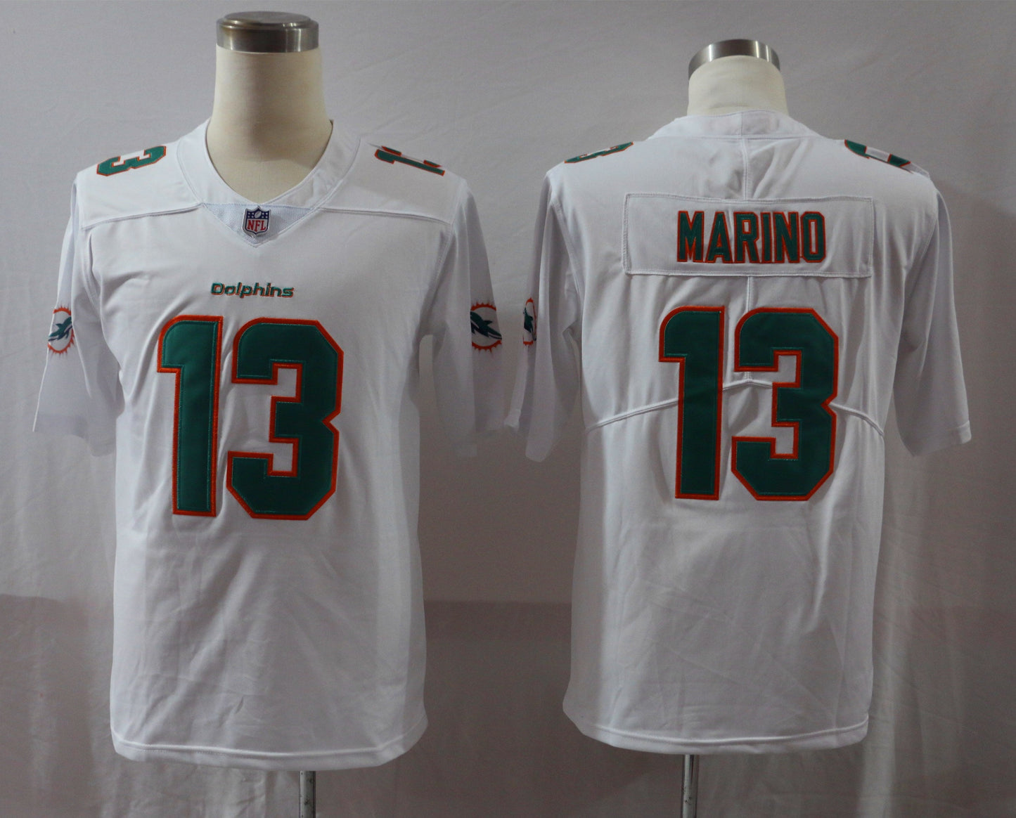 Men's Miami Dolphins Dan Marino #13 White Game Jerseys