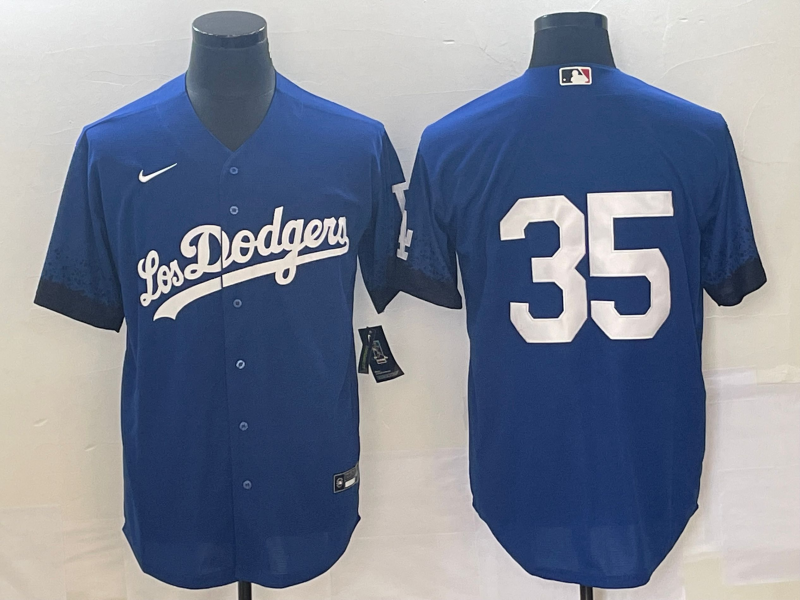 Men's Los Angeles Dodgers Cody Bellinger #35 Royal City Connect Replica Player Jerseys
