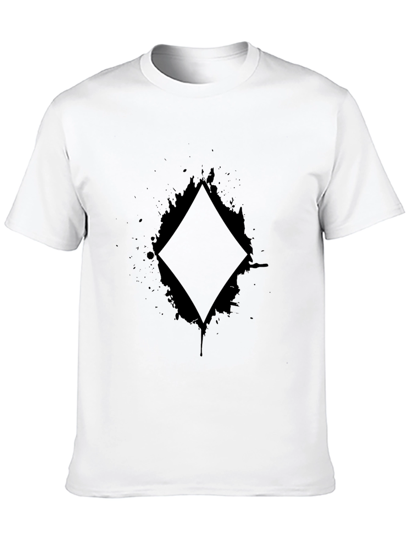 Diamond Graphic Black T-Shirt - Stylish Casual Wear