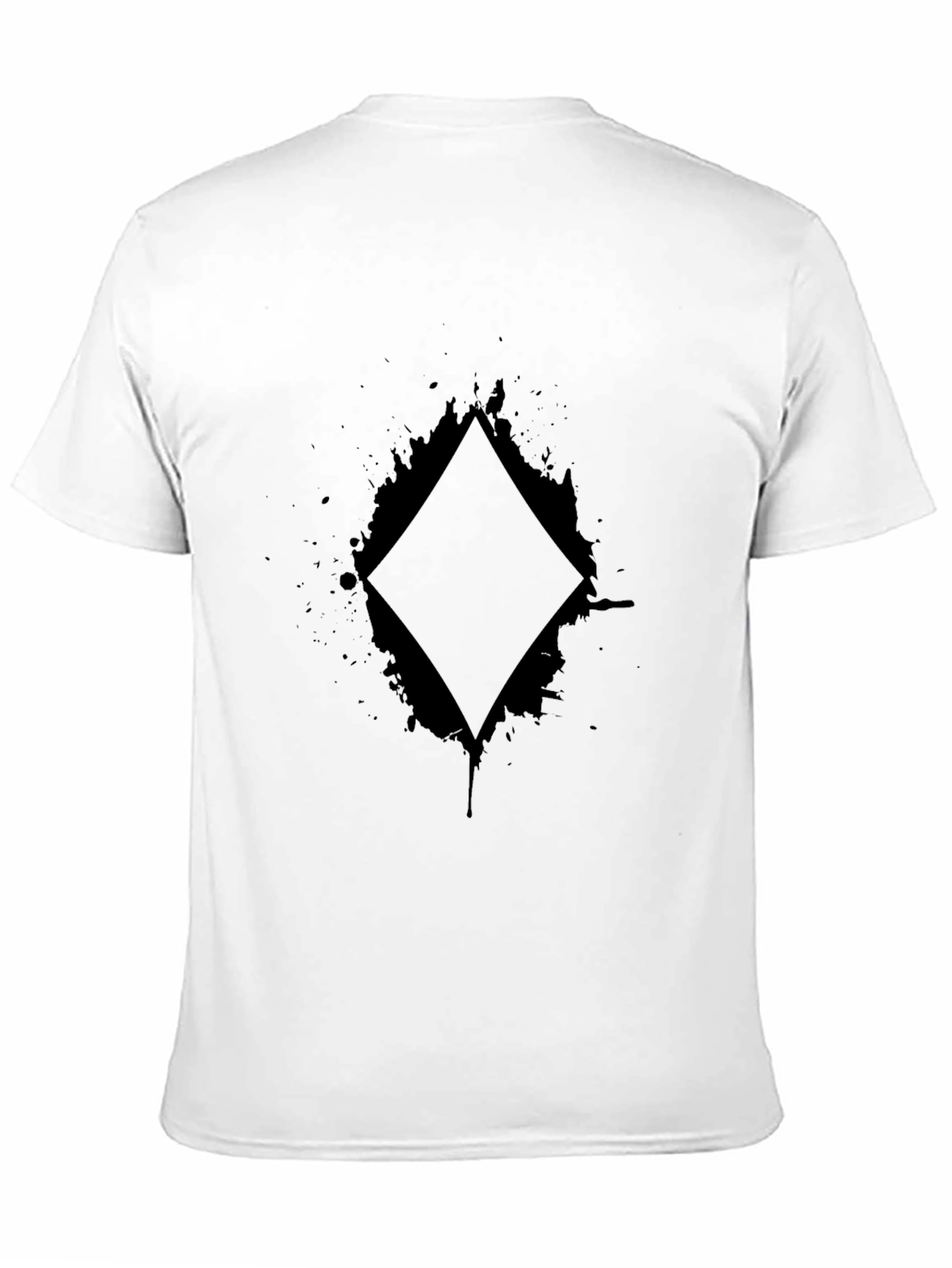 Diamond Graphic Black T-Shirt - Stylish Casual Wear