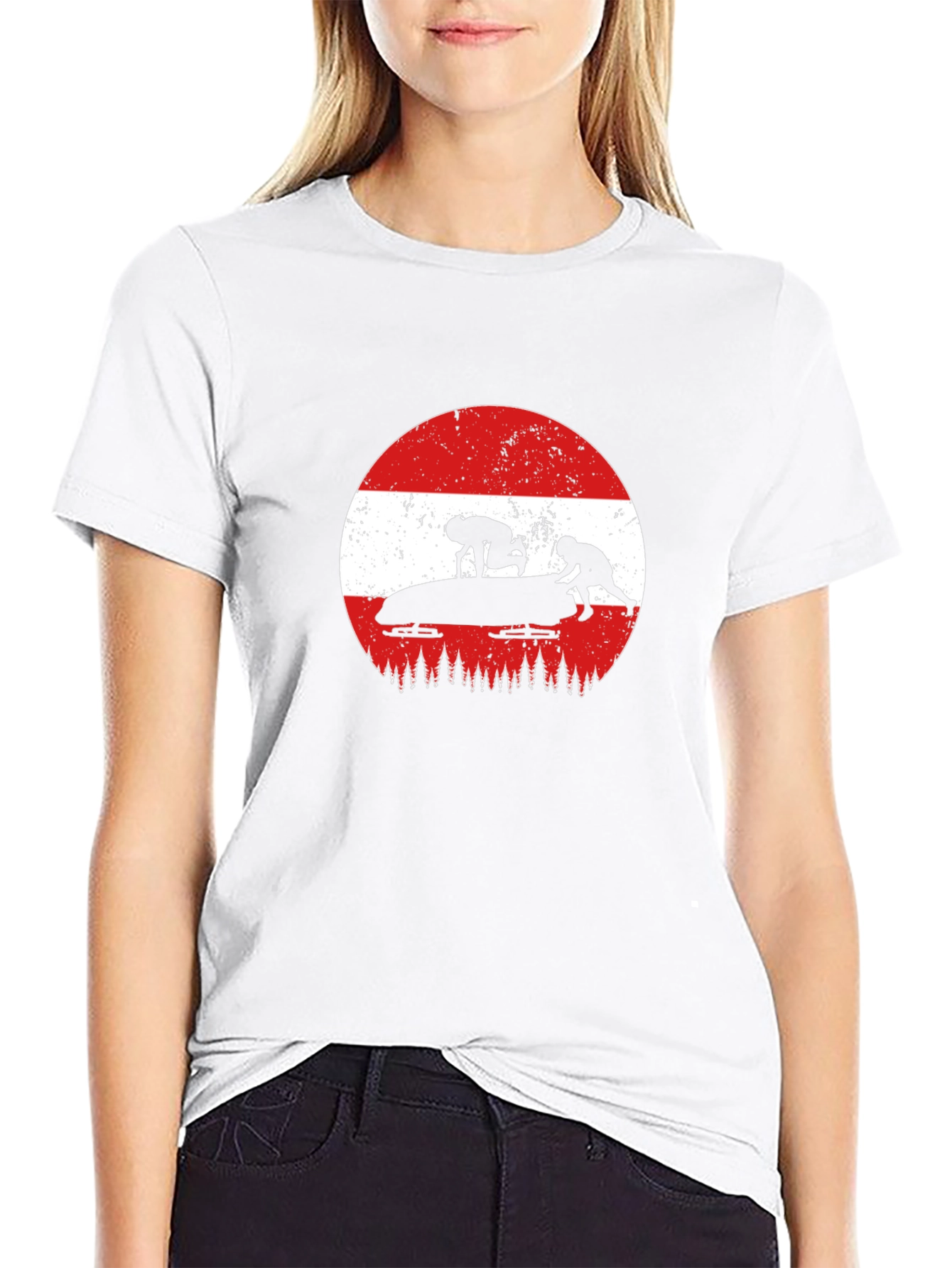 Austria Bobsledding Graphic T-Shirt