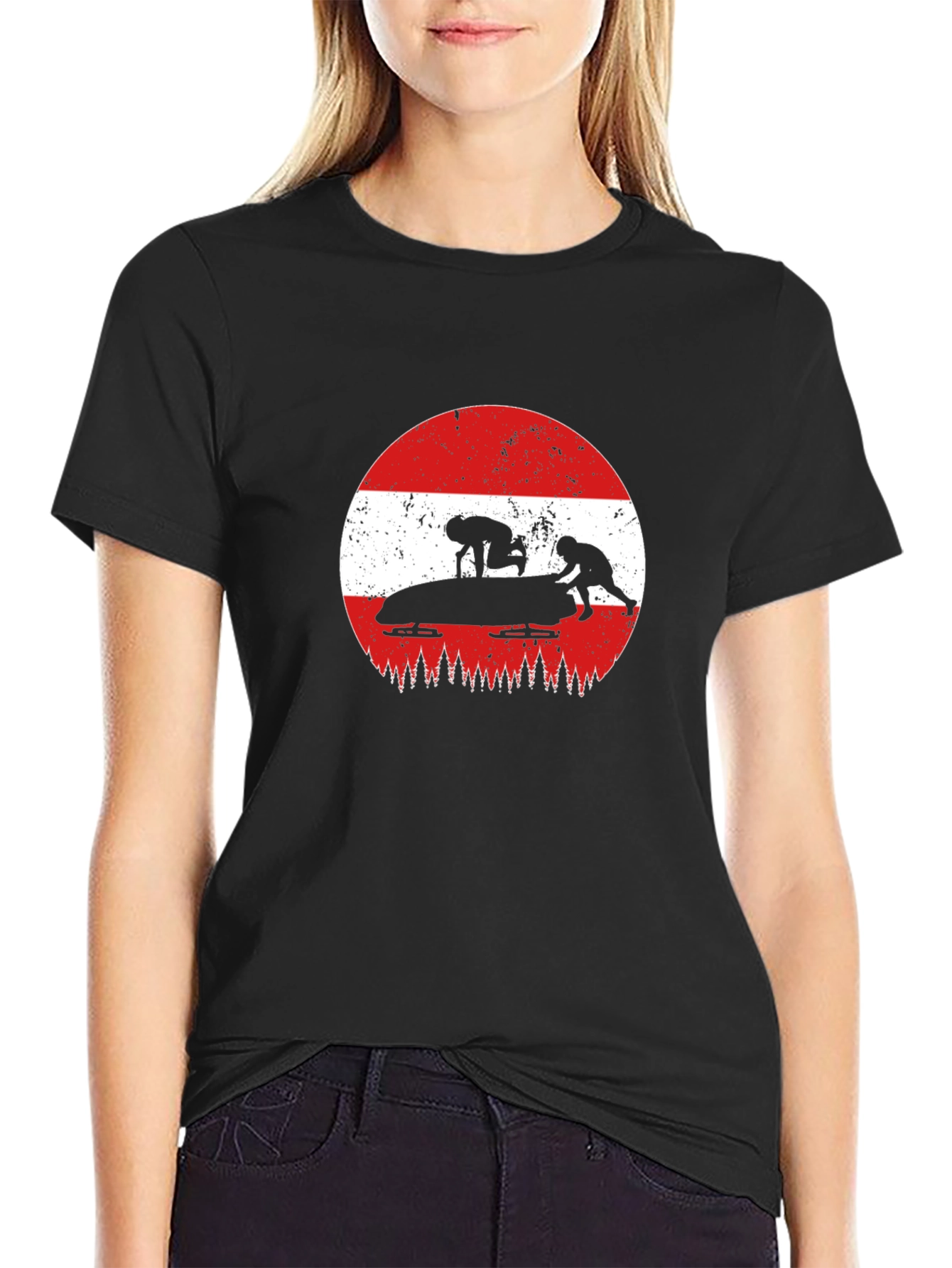 Austria Bobsledding Graphic T-Shirt