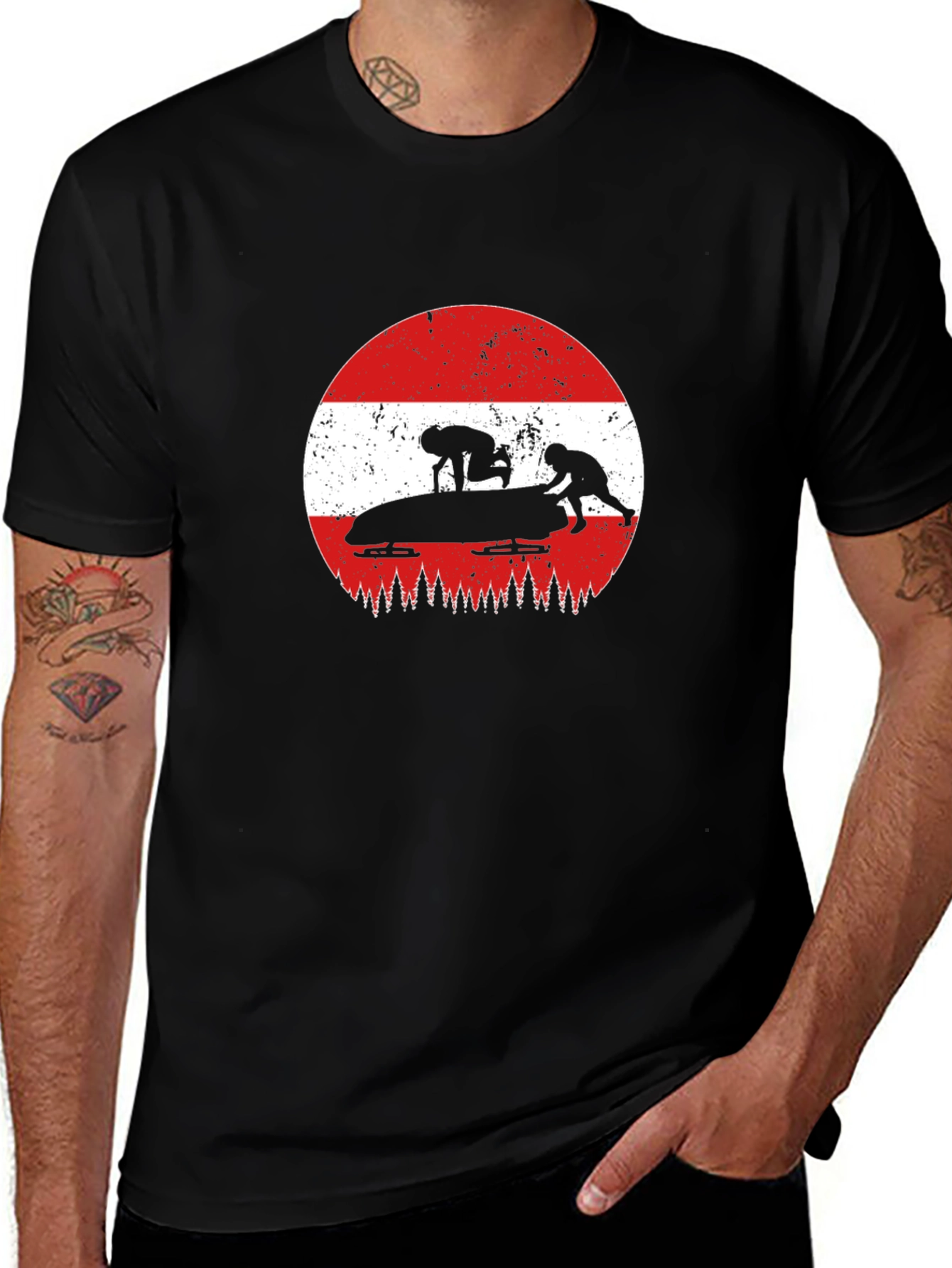Austria Bobsledding Graphic T-Shirt