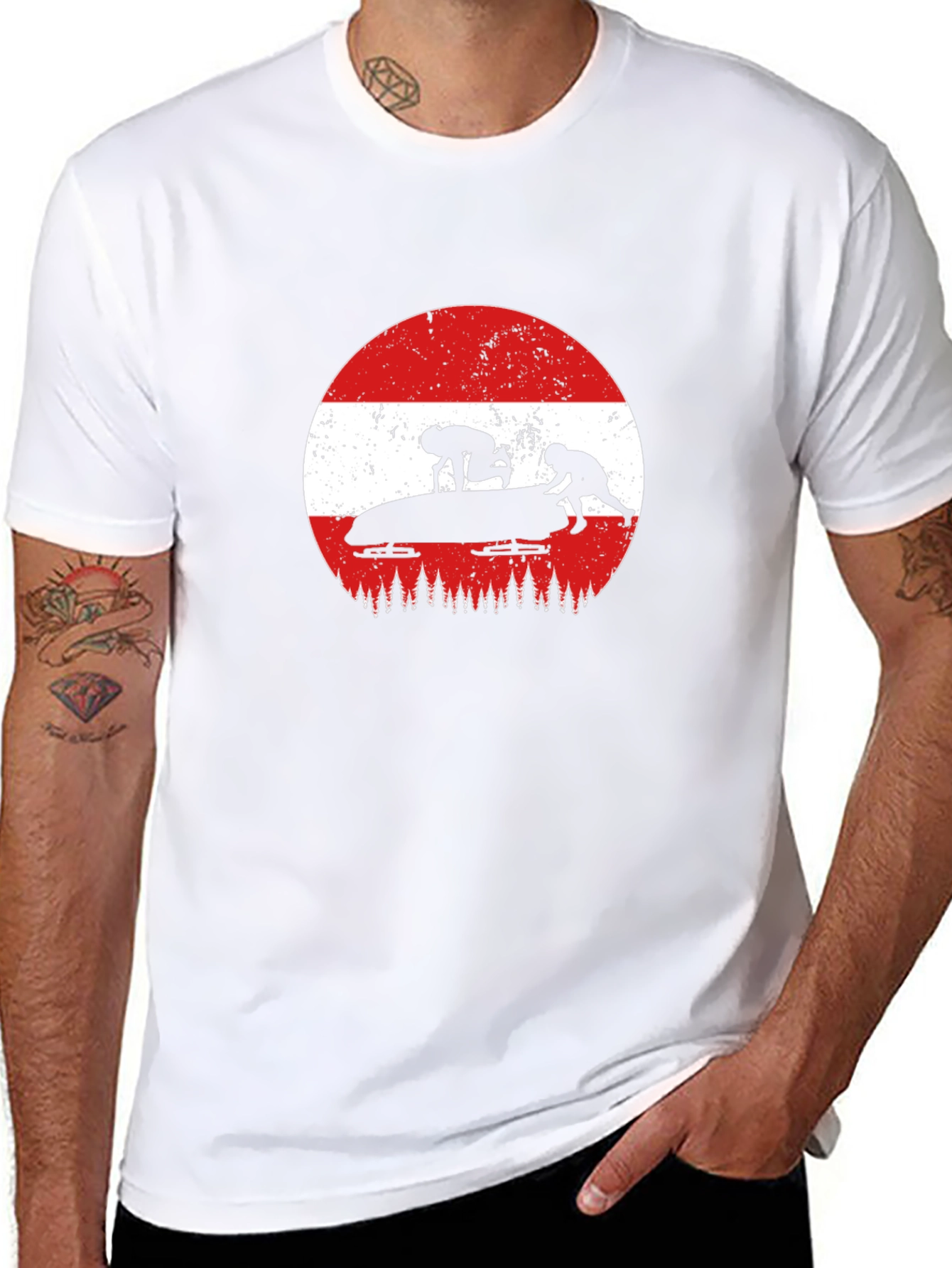 Austria Bobsledding Graphic T-Shirt
