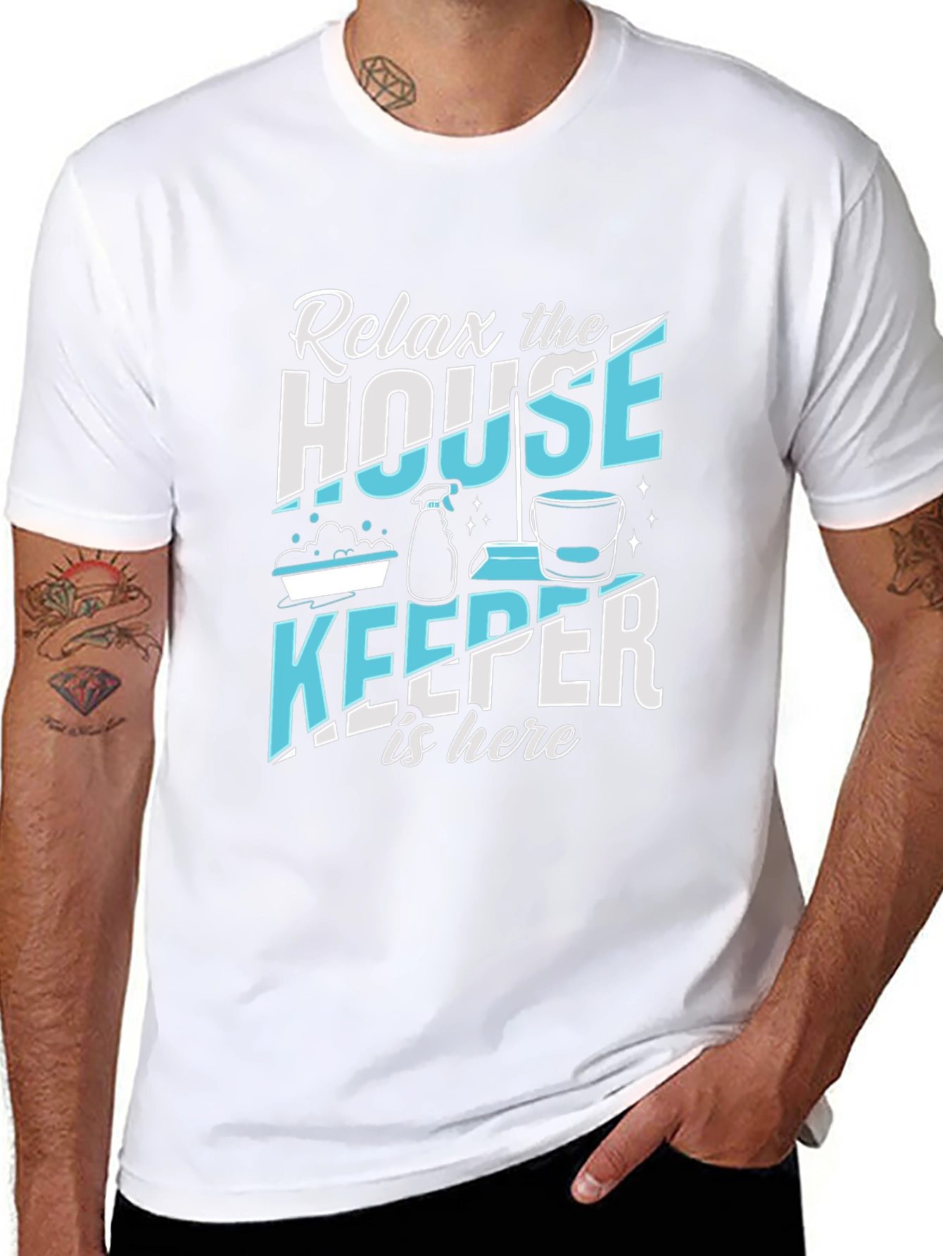 Relax Housekeeper T-Shirt - Cleaning Crew Apparel