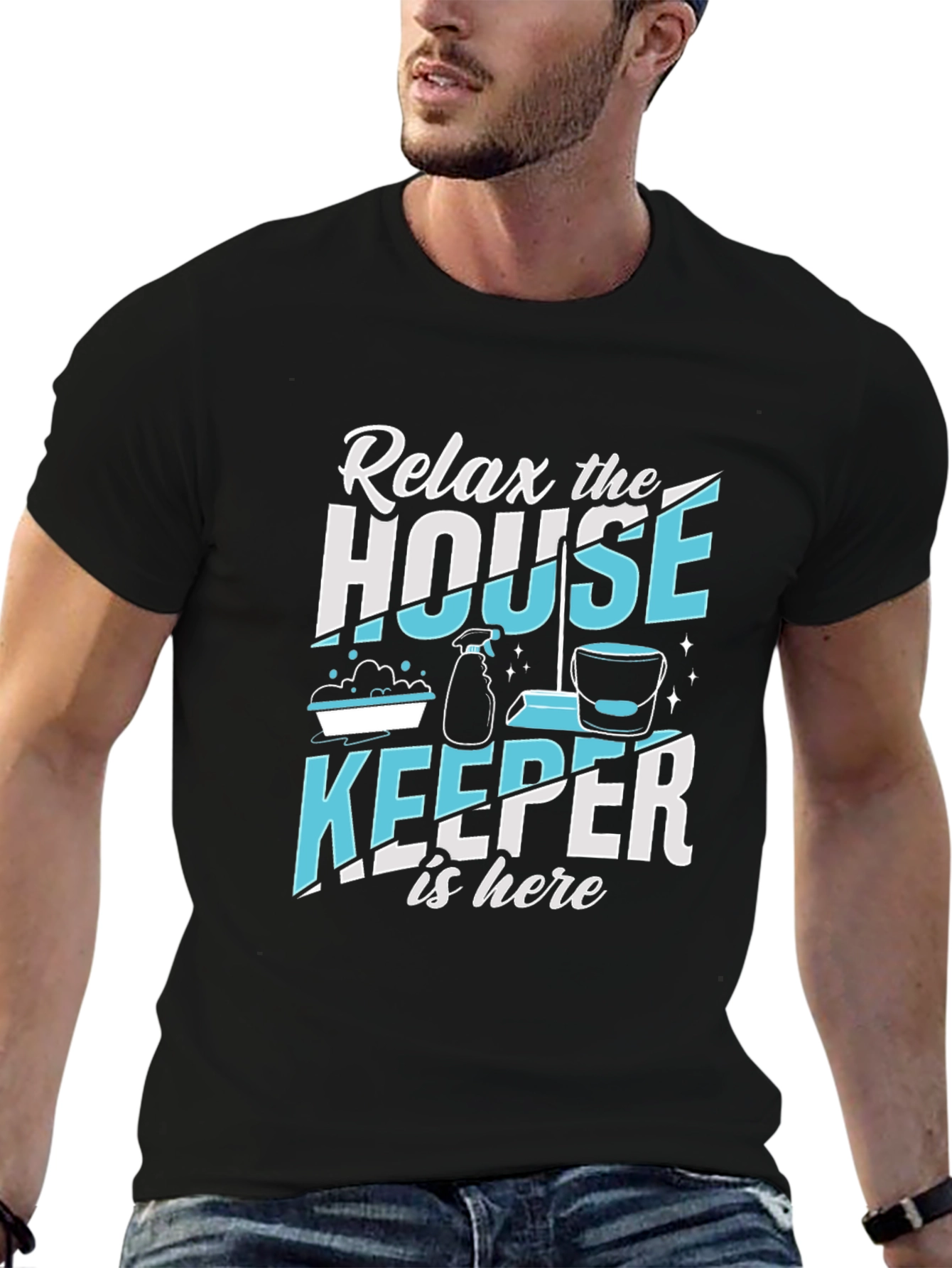 Relax Housekeeper T-Shirt - Cleaning Crew Apparel