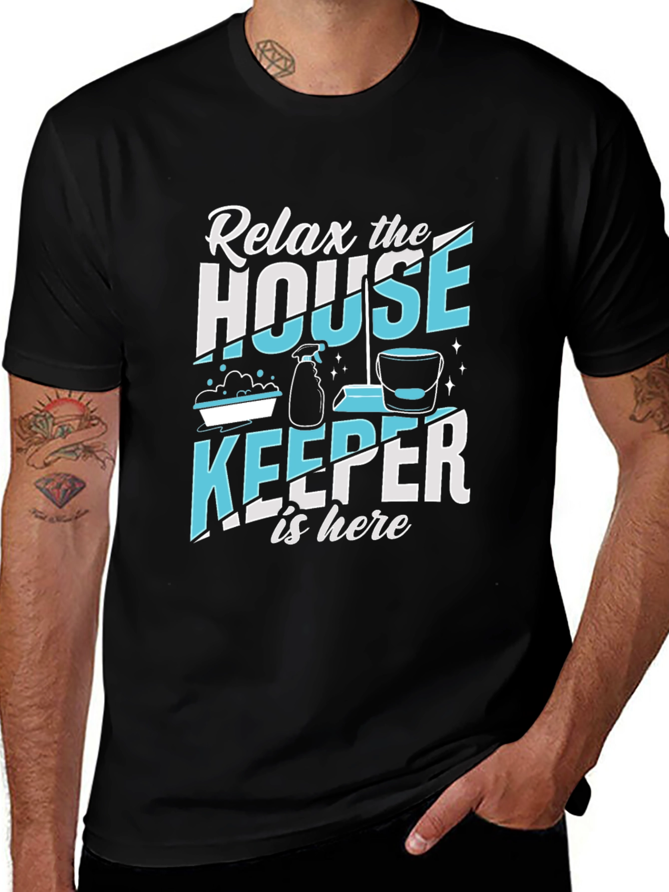 Relax Housekeeper T-Shirt - Cleaning Crew Apparel