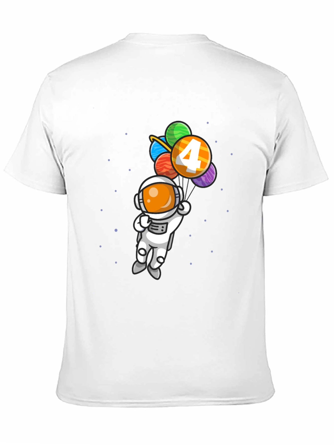 Astronaut Birthday Shirt - Number 4