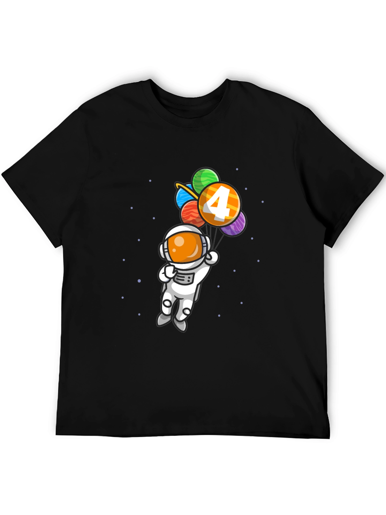 Astronaut Birthday Shirt - Number 4