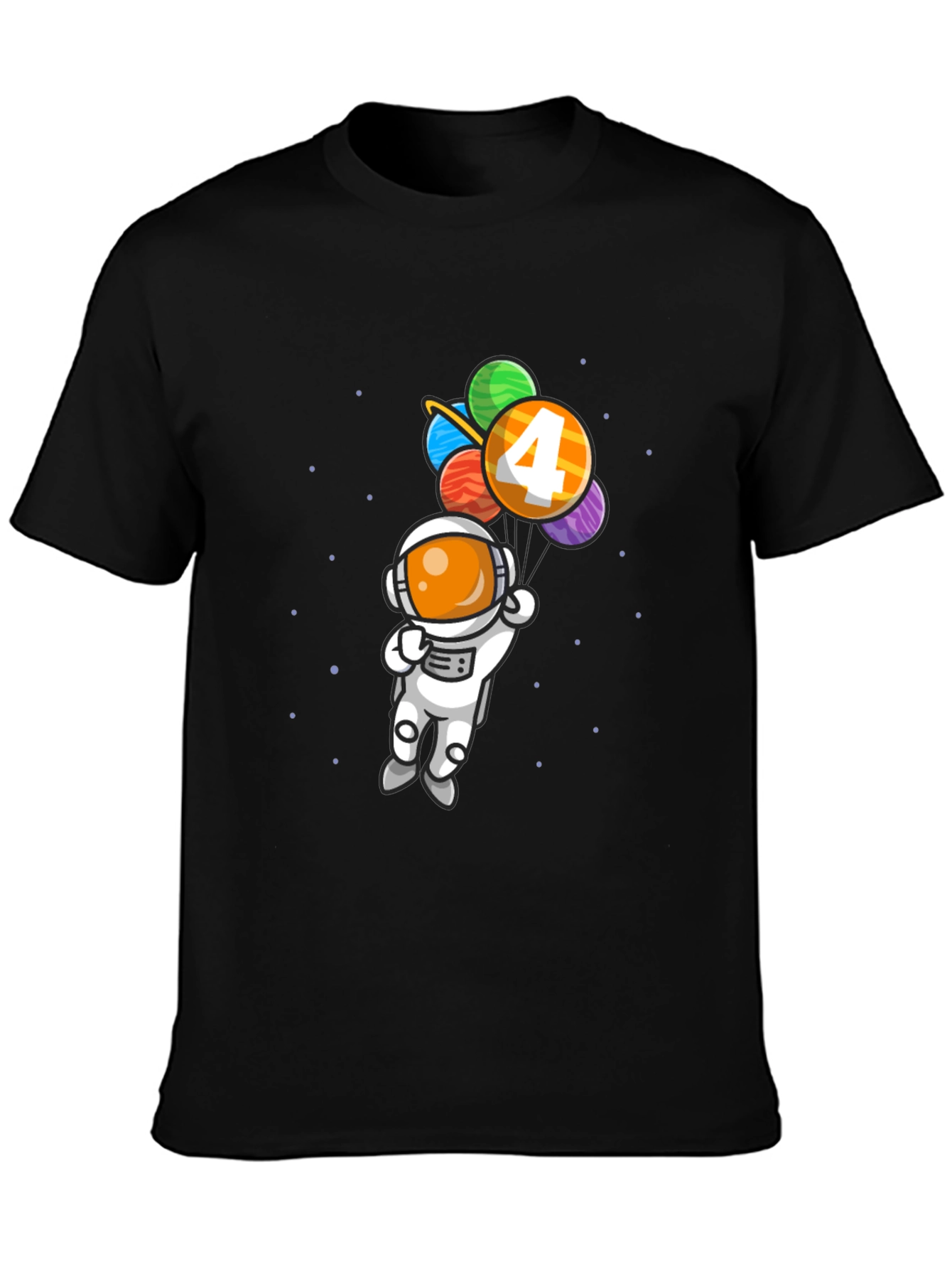 Astronaut Birthday Shirt - Number 4