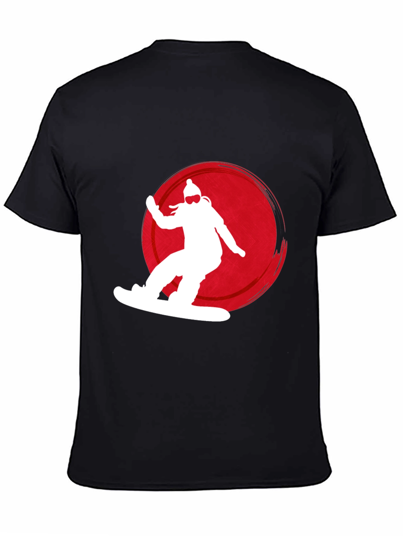 Snowboarder Graphic Tee - Black