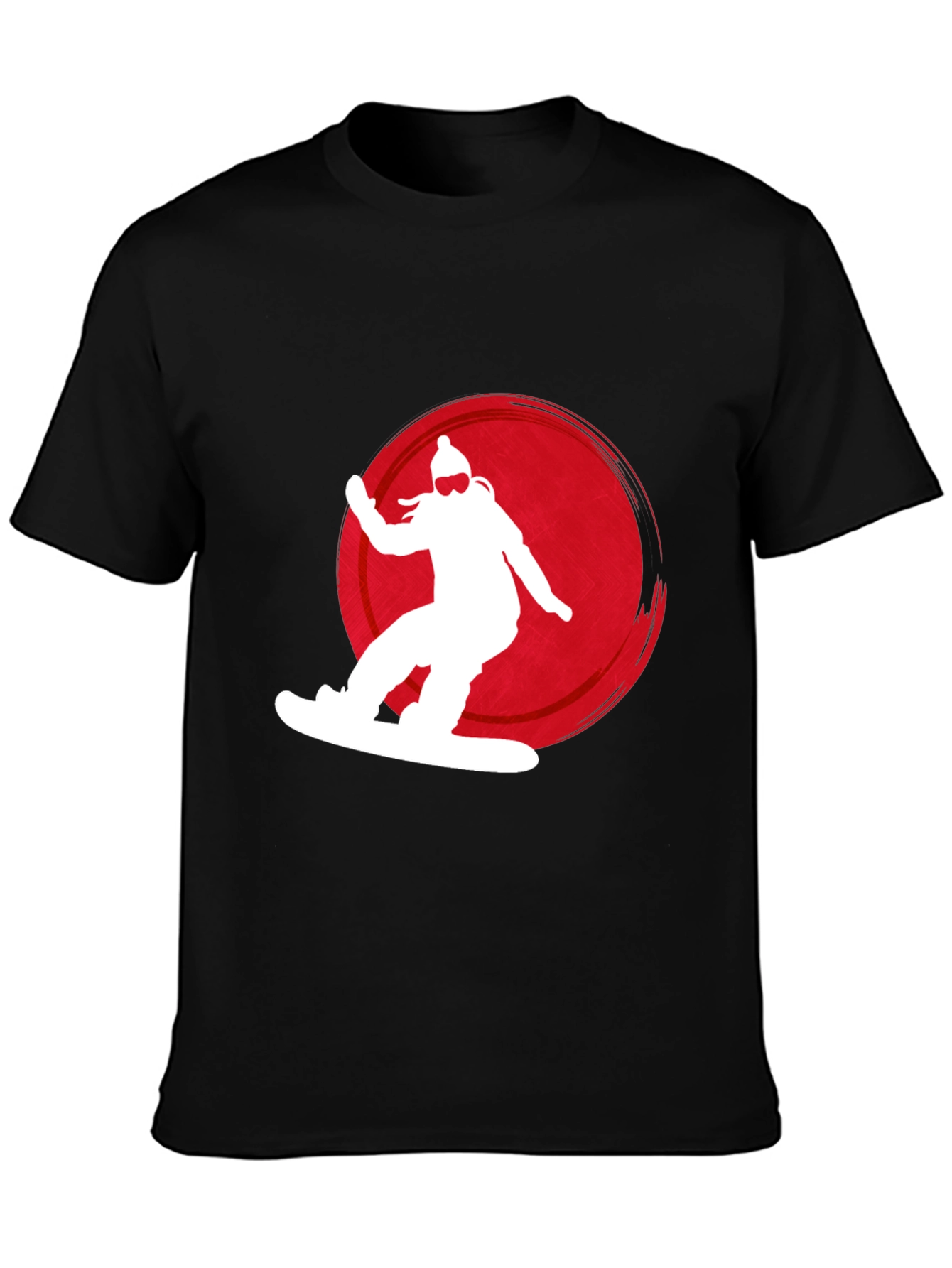 Snowboarder Graphic Tee - Black