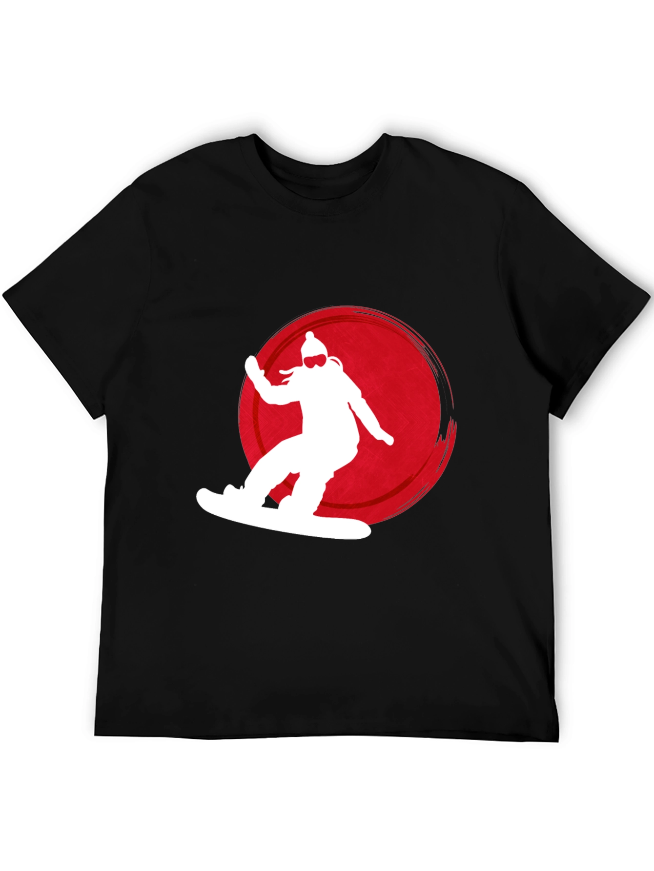 Snowboarder Graphic Tee - Black