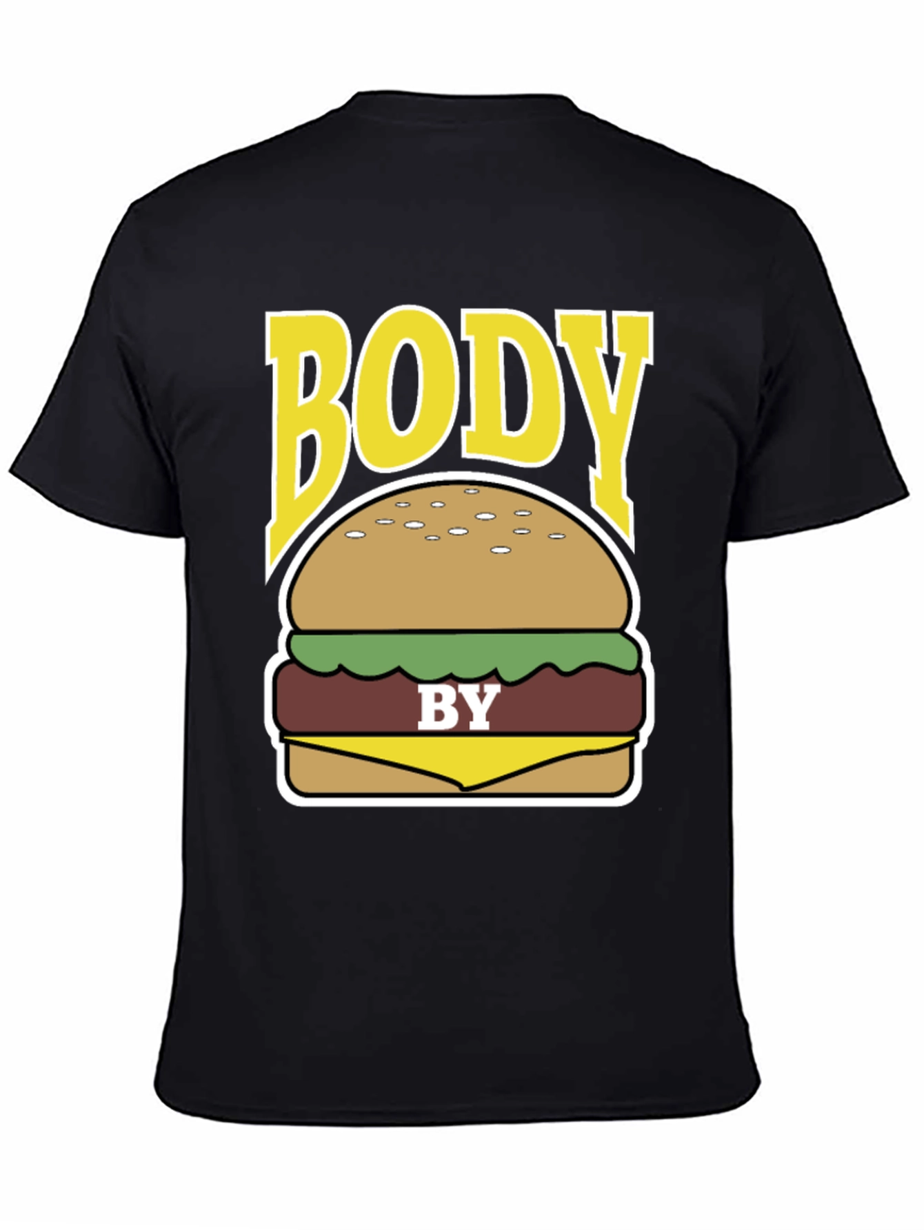 Body by Burger Funny Graphic T-Shirt