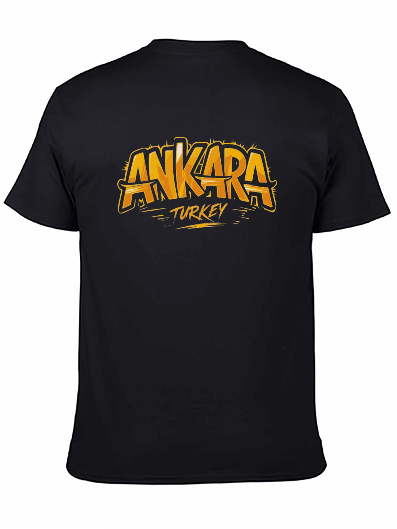 Ankara Turkey Graphic Tee - Black T-Shirt