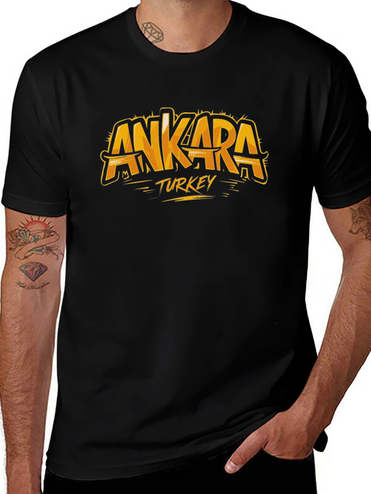 Ankara Turkey Graphic Tee - Black T-Shirt