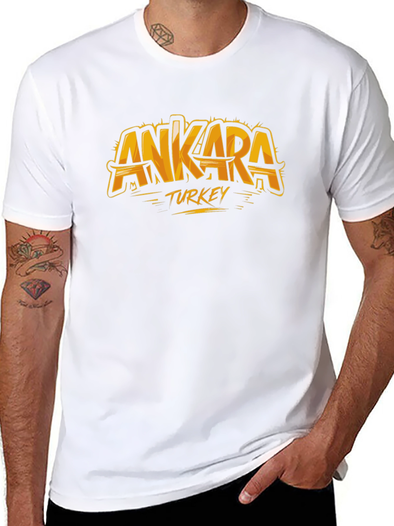Ankara Turkey Graphic Tee - Black T-Shirt