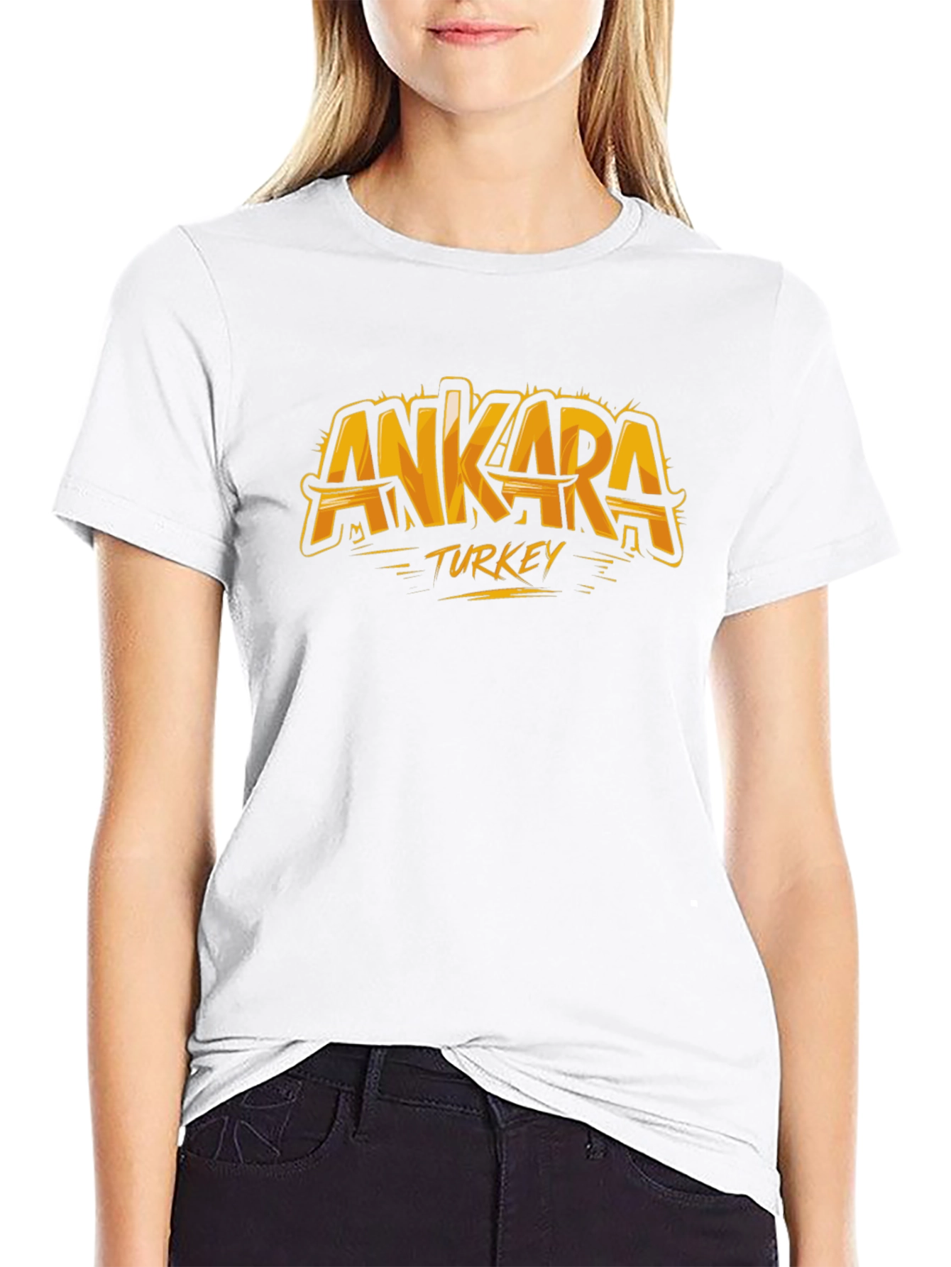 Ankara Turkey Graphic Tee - Black T-Shirt