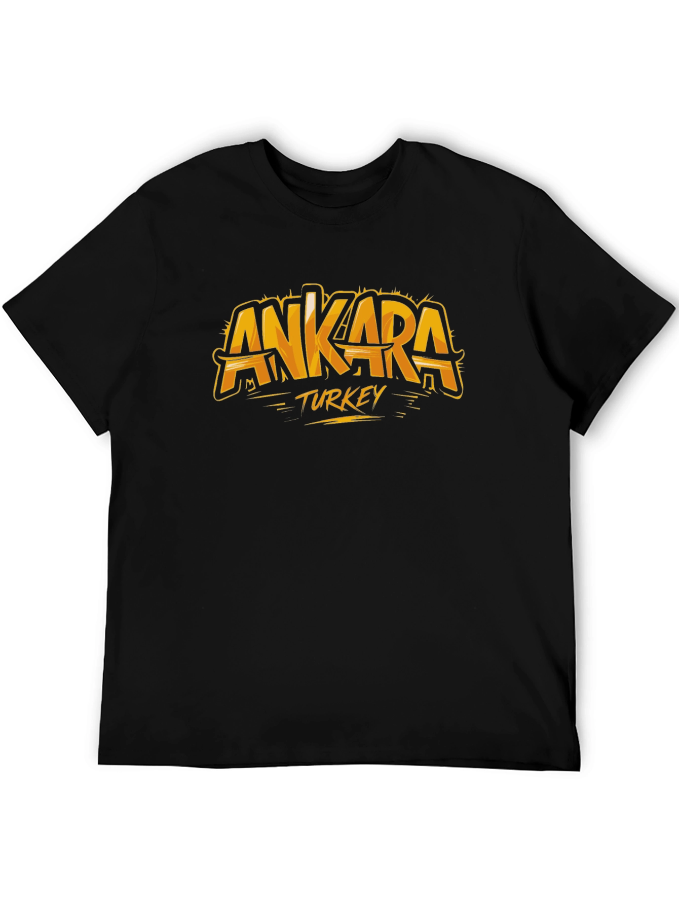 Ankara Turkey Graphic Tee - Black T-Shirt