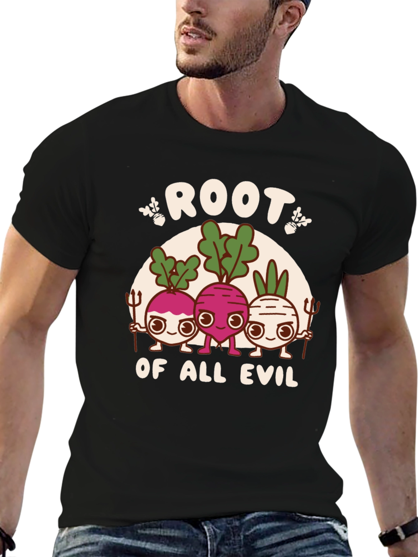 Root of All Evil Funny Graphic T-Shirt
