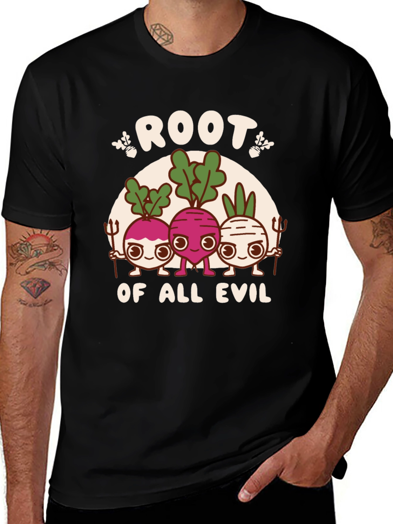 Root of All Evil Funny Graphic T-Shirt