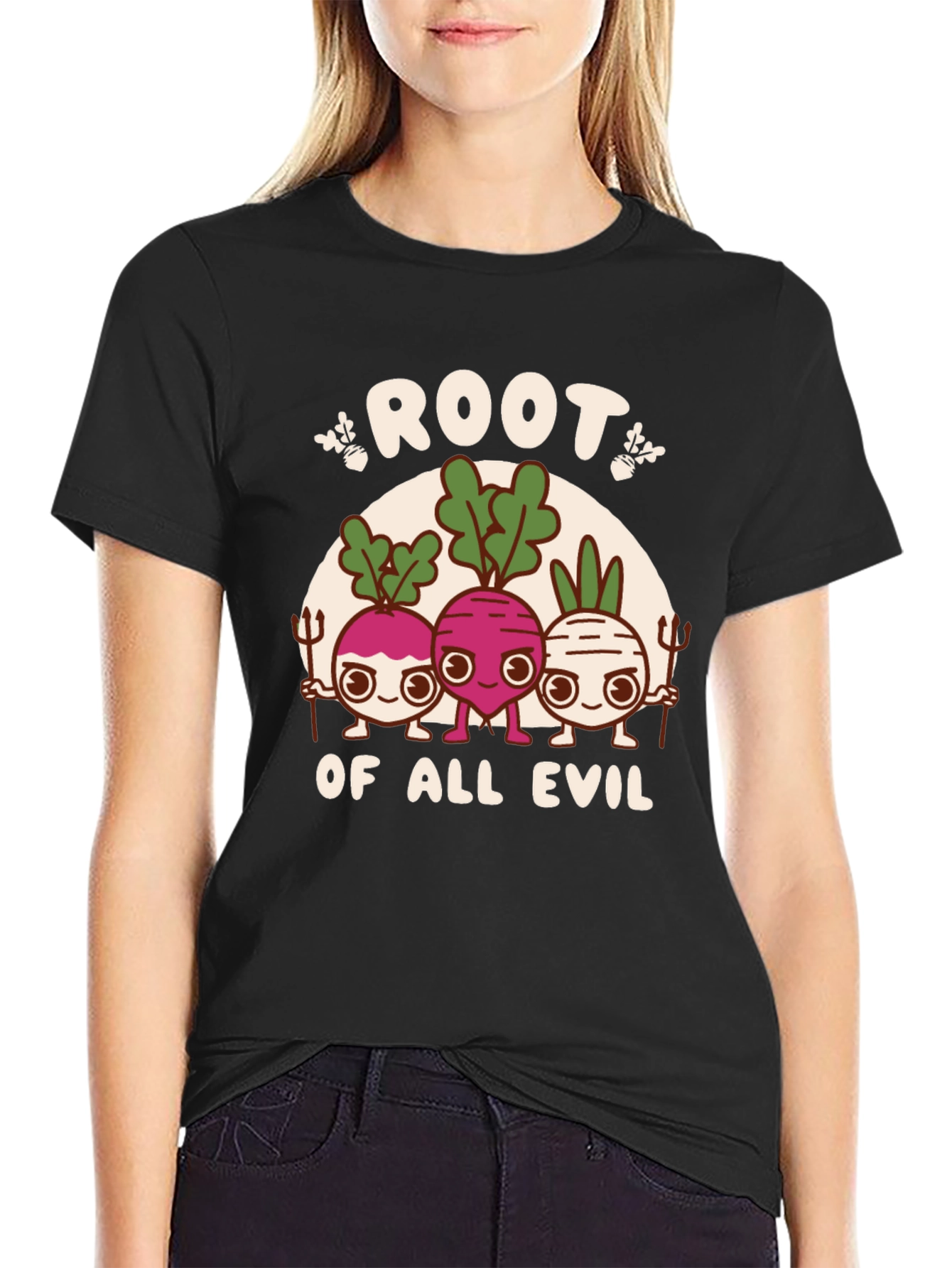 Root of All Evil Funny Graphic T-Shirt