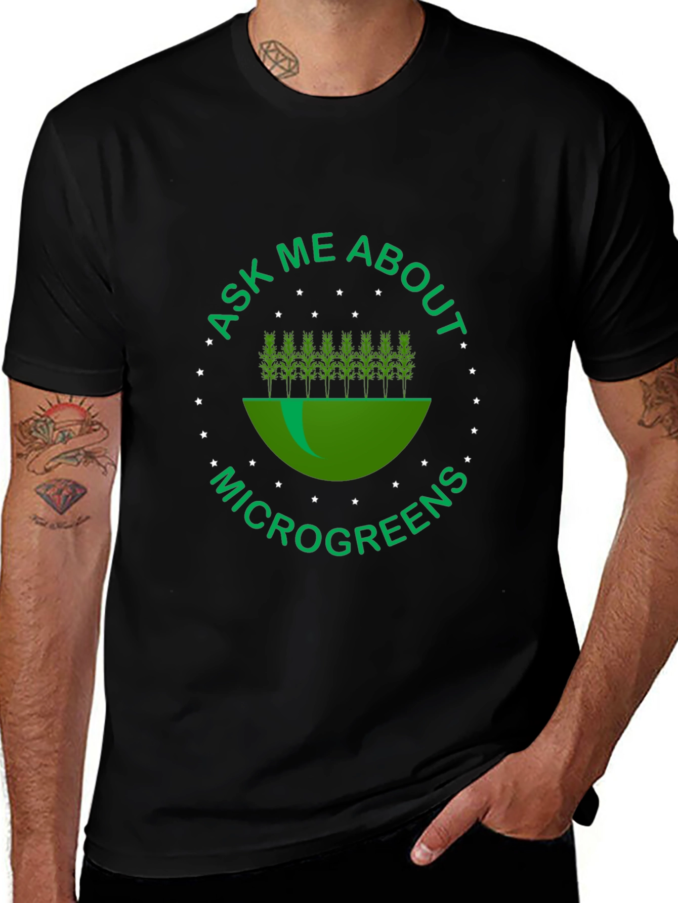 Ask Me About Microgreens Tee