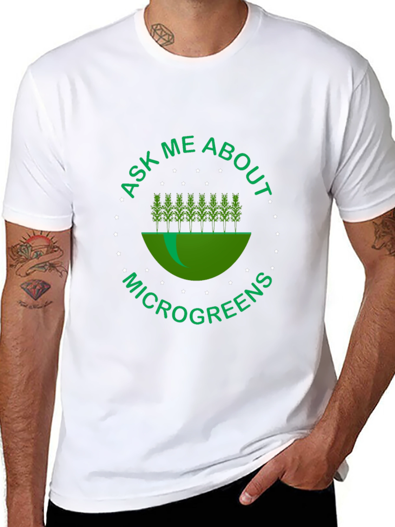 Ask Me About Microgreens Tee