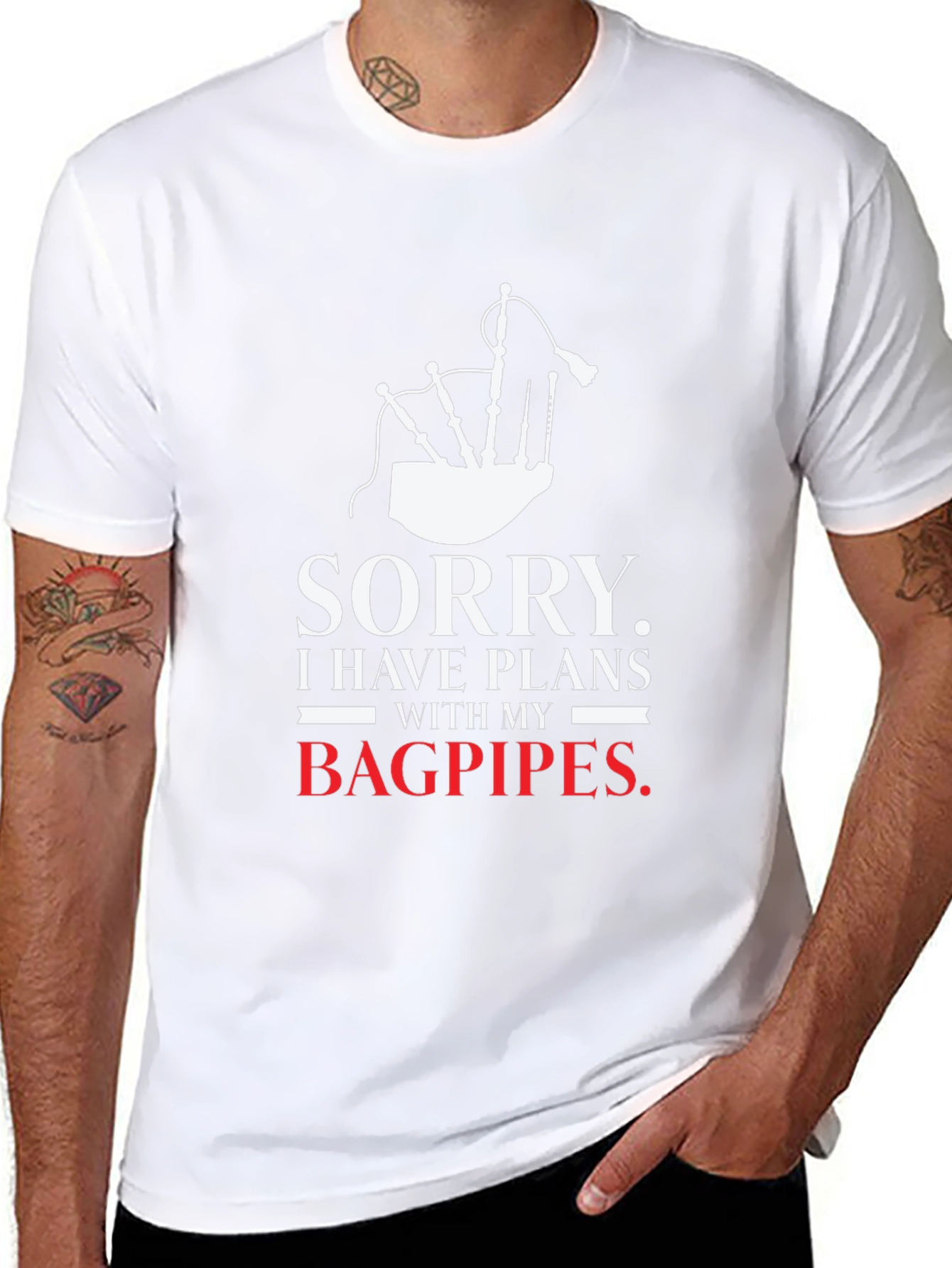 Sorry Bagpipes Plans T-Shirt