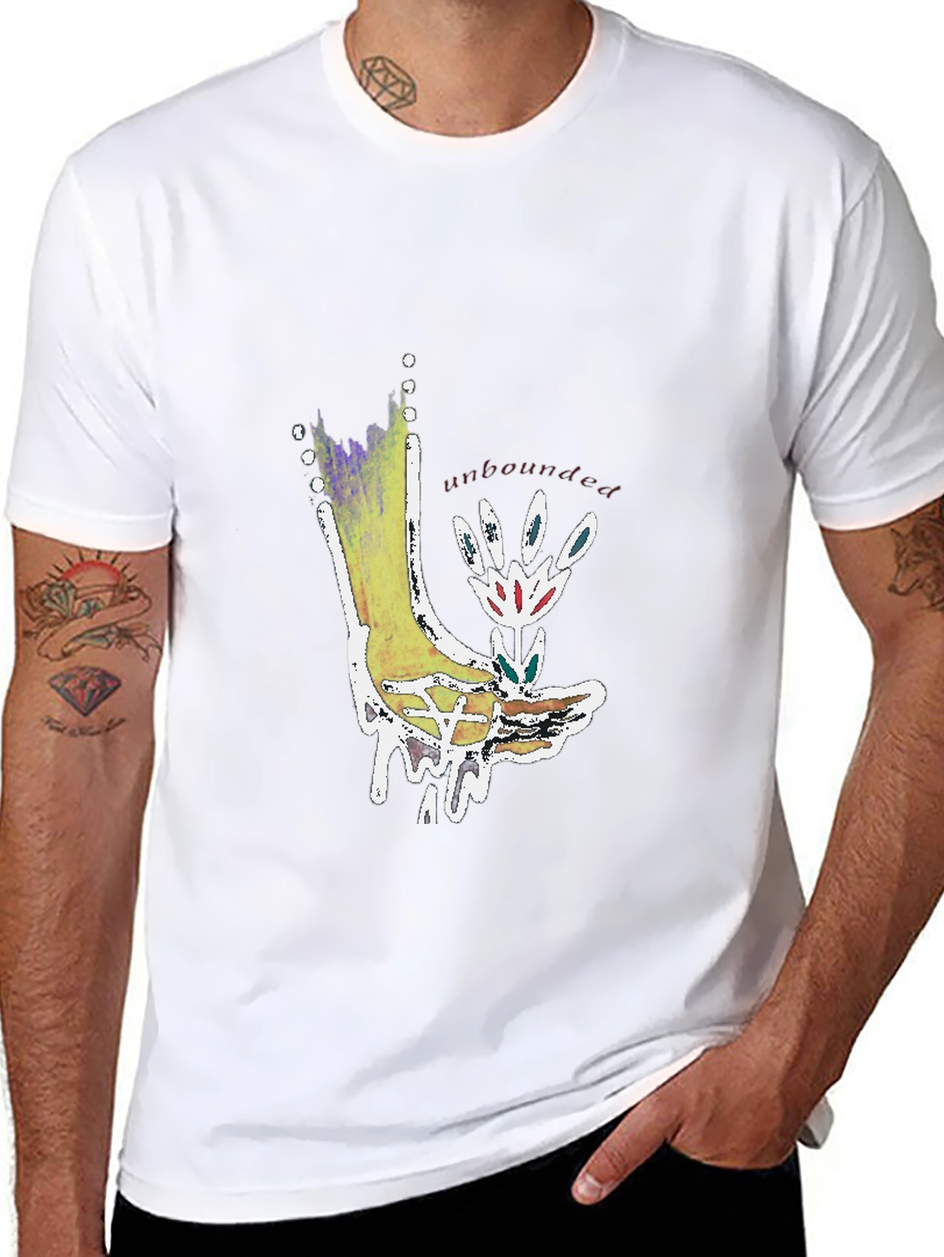 Unbounded Graphic Tee - Unique Artistic Design