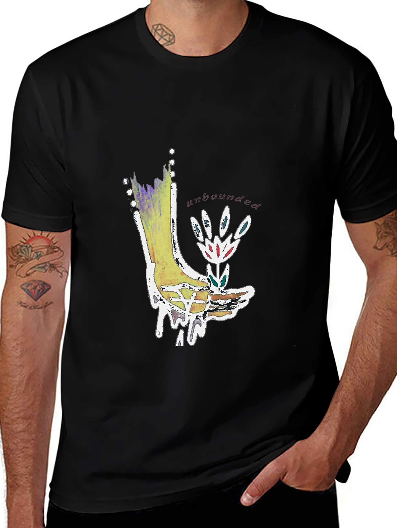 Unbounded Graphic Tee - Unique Artistic Design