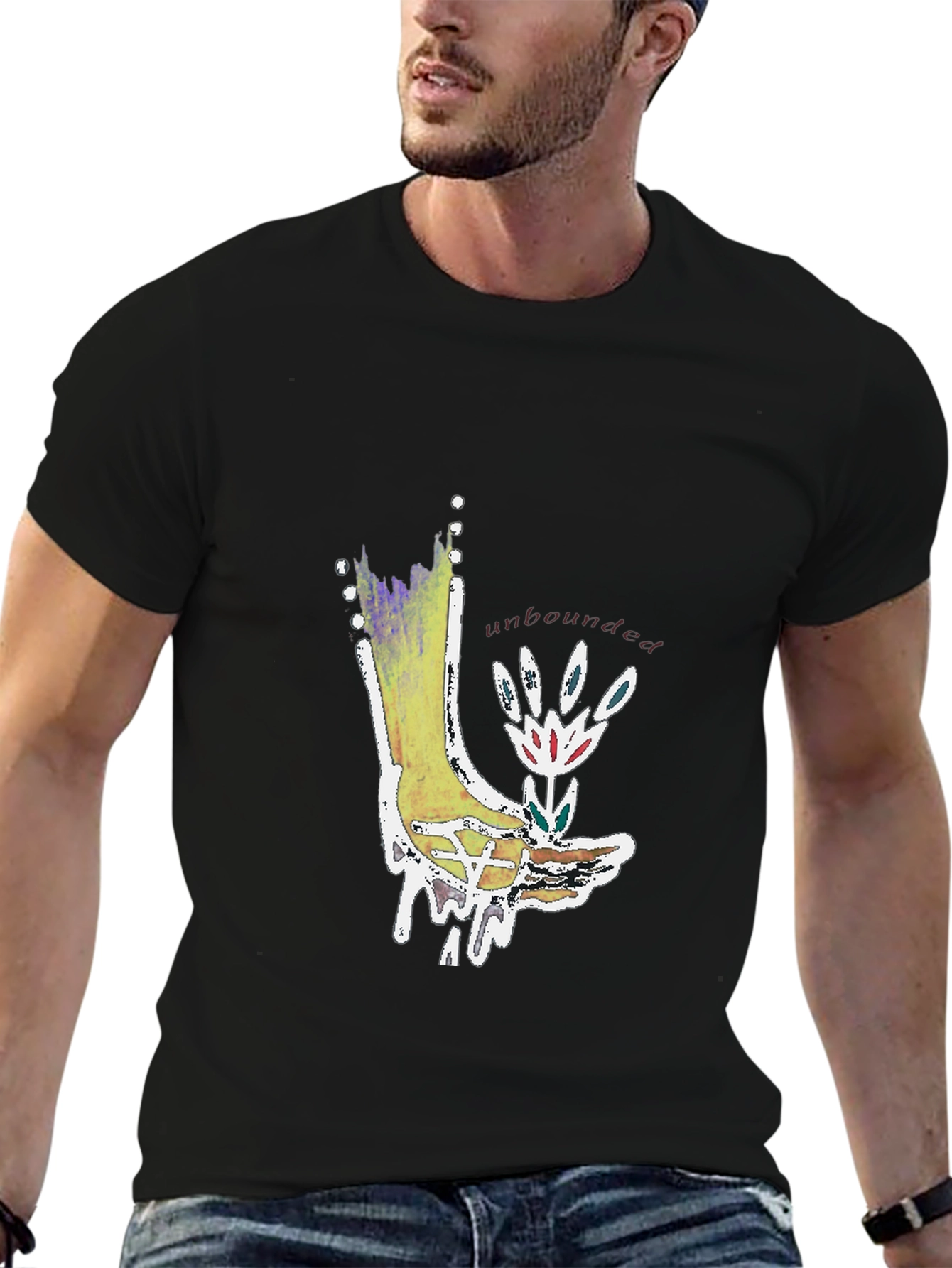 Unbounded Graphic Tee - Unique Artistic Design