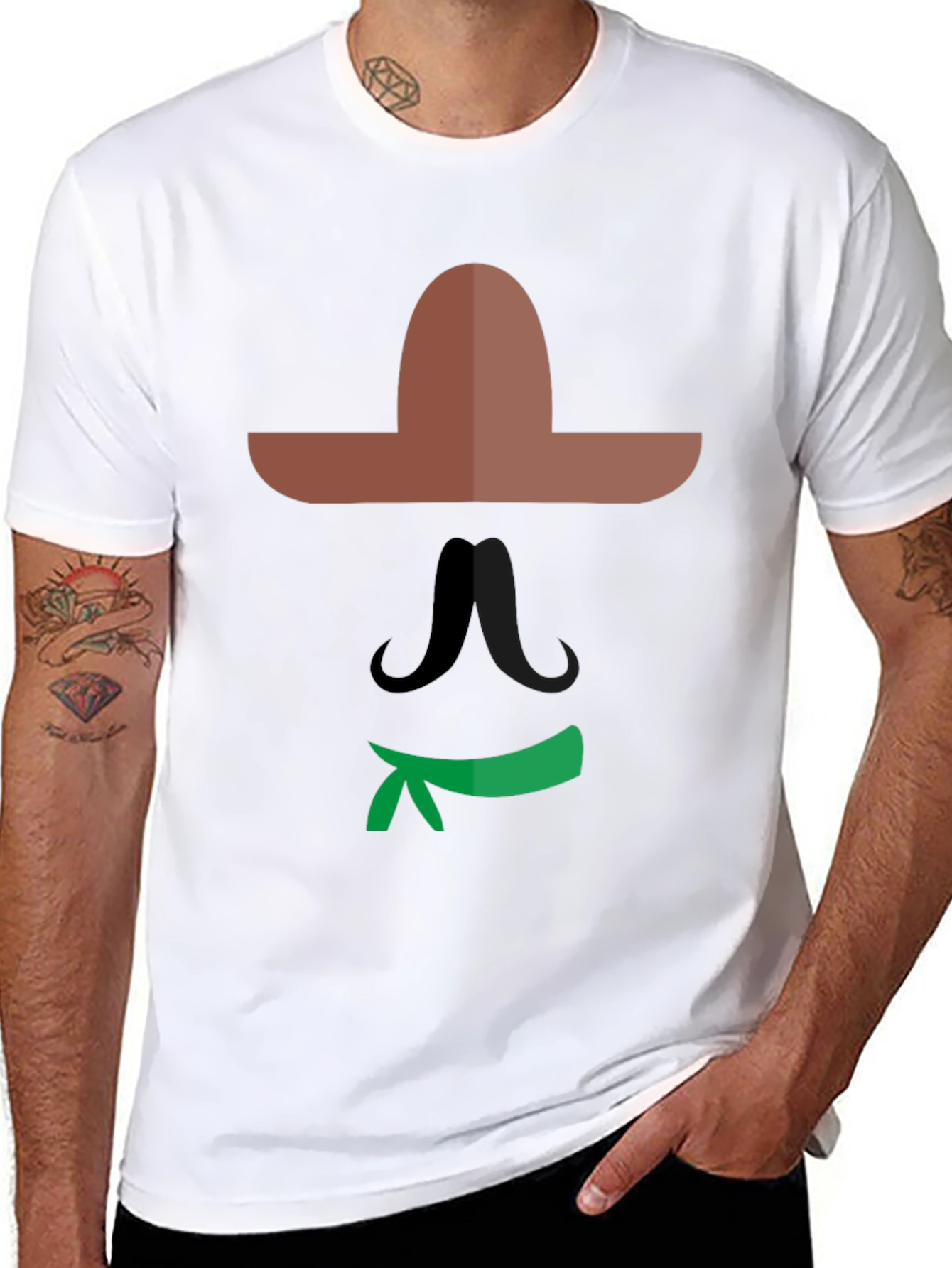 Mexican Graphic Tee - Black Cotton Shirt