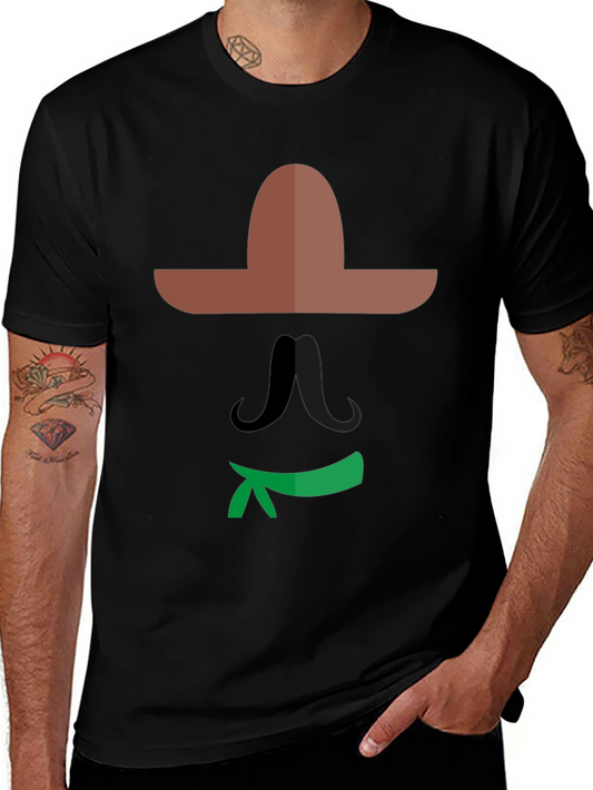 Mexican Graphic Tee - Black Cotton Shirt