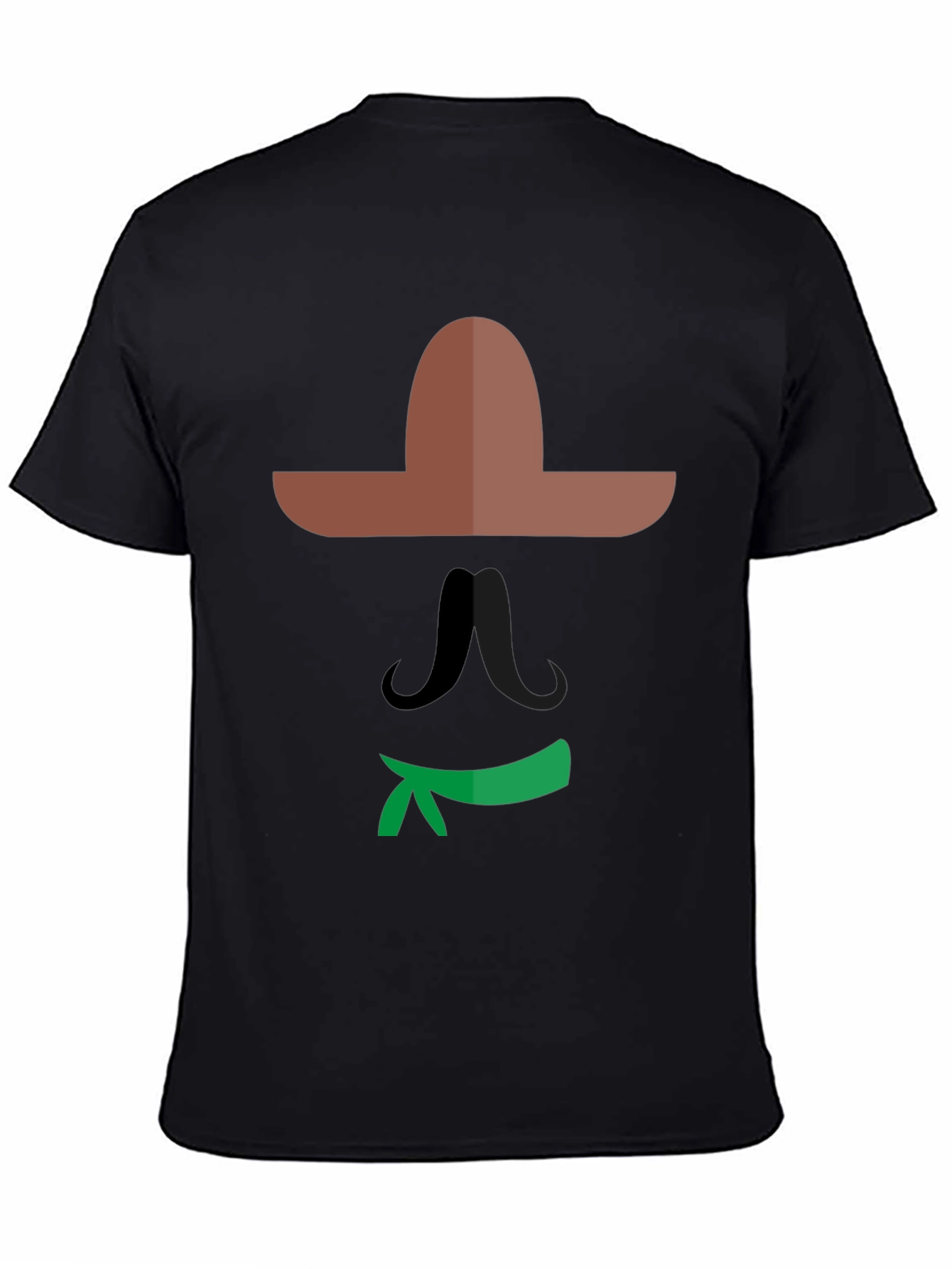 Mexican Graphic Tee - Black Cotton Shirt
