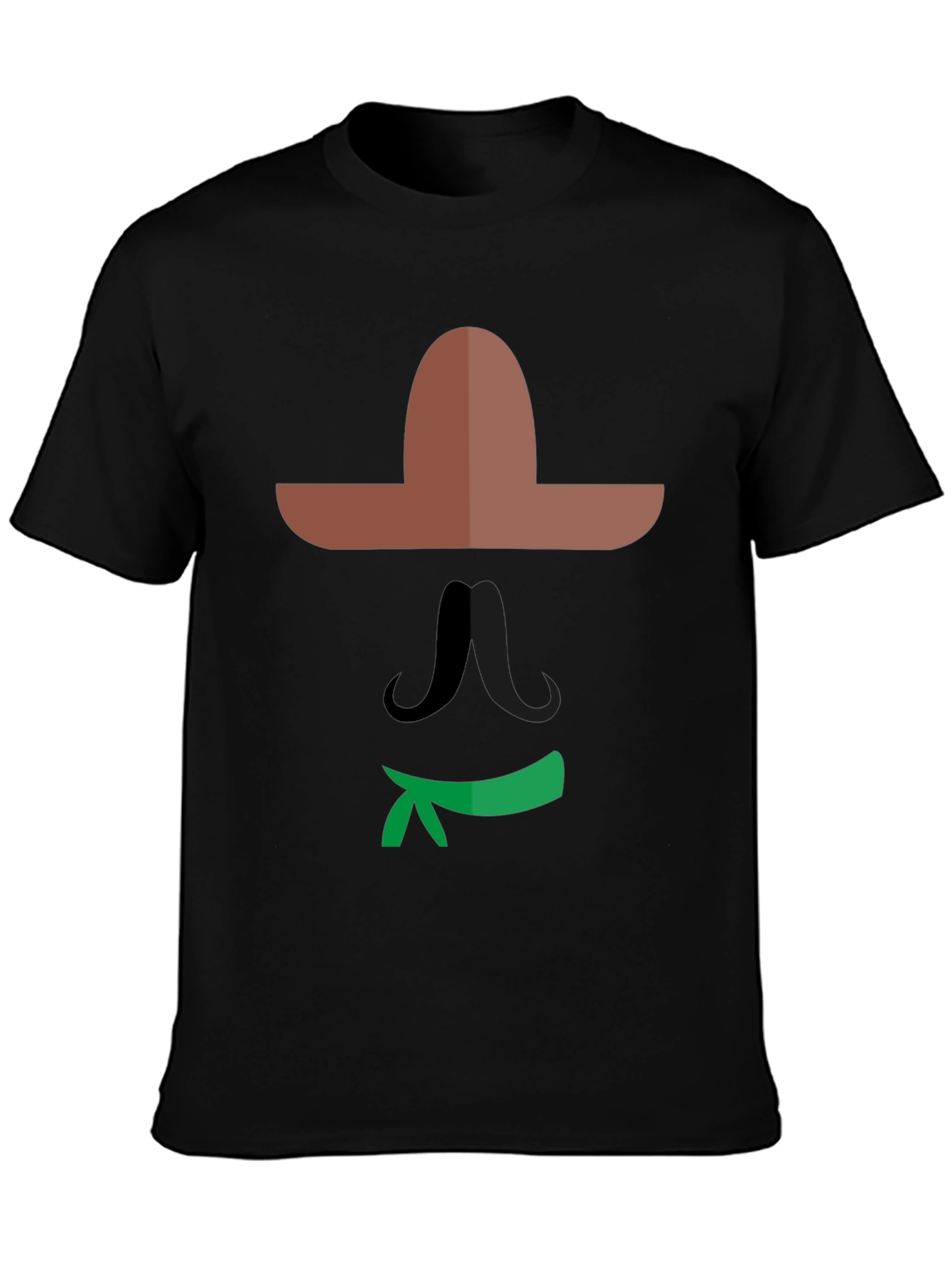 Mexican Graphic Tee - Black Cotton Shirt