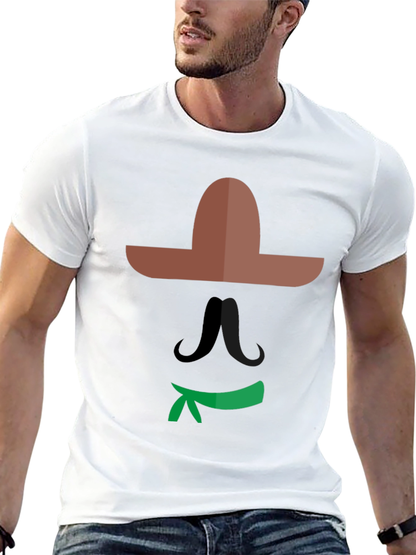 Mexican Graphic Tee - Black Cotton Shirt