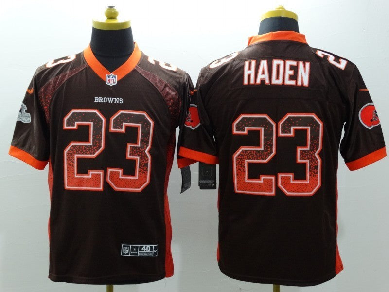Men's Cleveland Browns Joe Haden #23 Brown Game Jerseys