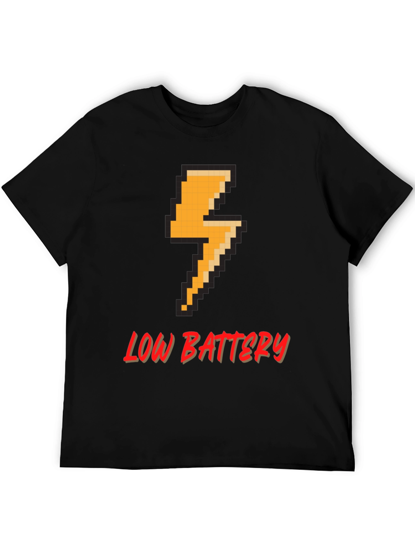 Pixel Low Battery T-Shirt - Gamer Style Tee